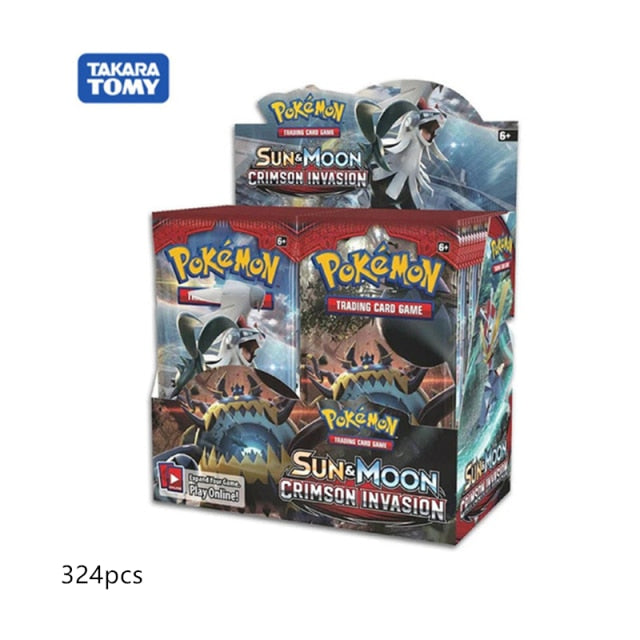 324Pcs/Box Pokemon Cards Newest GX EX Sword&amp;Shield Sun&amp;Moon English Trading Card Shining Game Versions 36 Pack Collection Toys