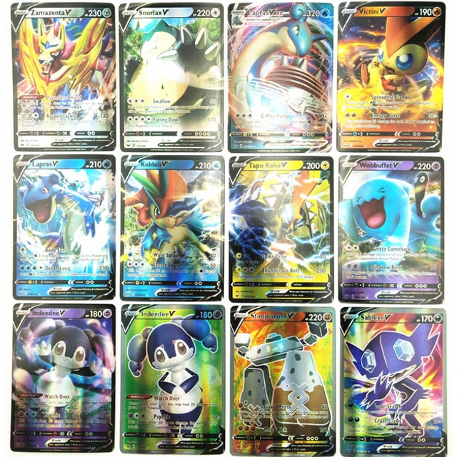 324Pcs/Box Pokemon Cards Newest GX EX Sword&amp;Shield Sun&amp;Moon English Trading Card Shining Game Versions 36 Pack Collection Toys