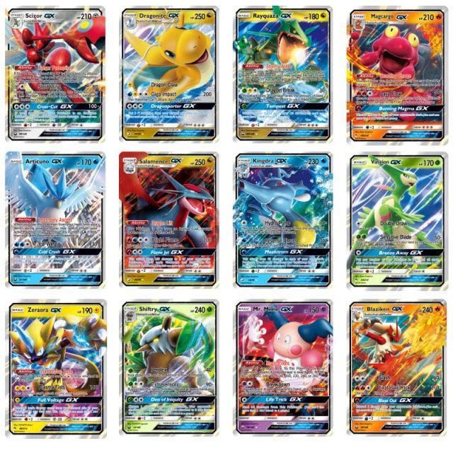 324Pcs/Box Pokemon Cards Newest GX EX Sword&amp;Shield Sun&amp;Moon English Trading Card Shining Game Versions 36 Pack Collection Toys