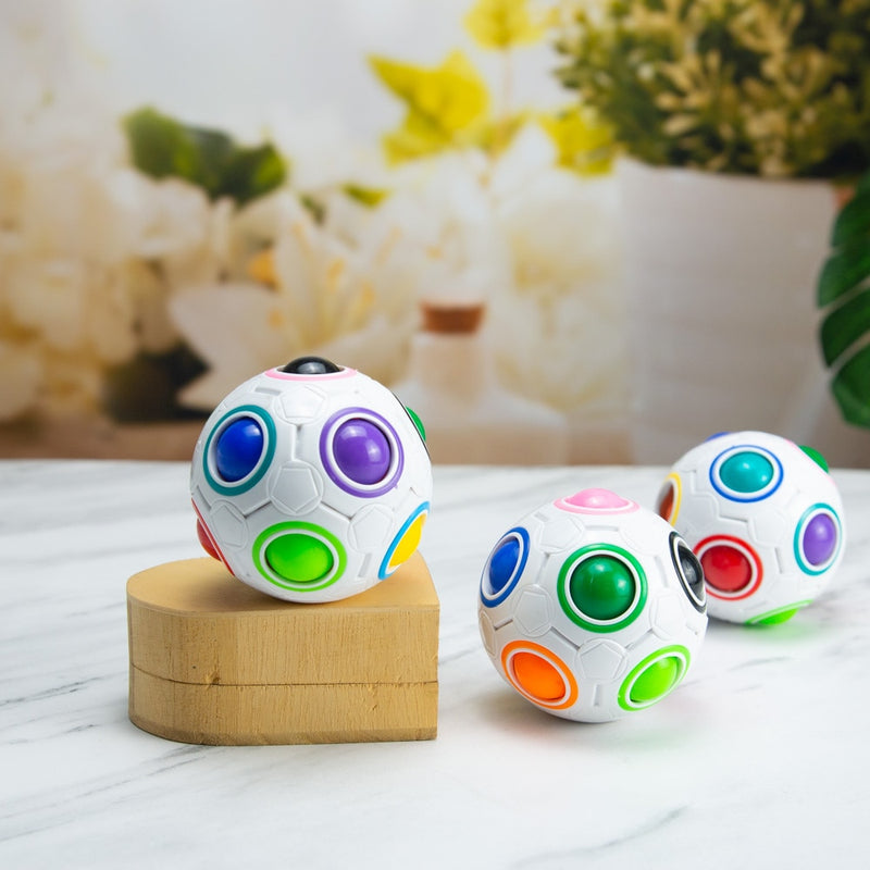 Antistress Cube Rainbow Ball Puzzles Football Magic Cube Educational Learning Toys for Children Adult Kids Stress Reliever Toys