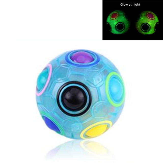 Antistress Cube Rainbow Ball Puzzles Football Magic Cube Educational Learning Toys for Children Adult Kids Stress Reliever Toys