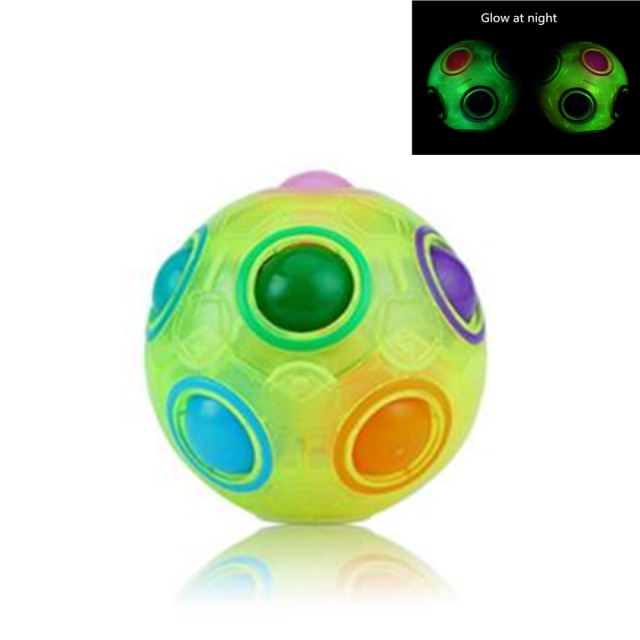 Antistress Cube Rainbow Ball Puzzles Football Magic Cube Educational Learning Toys for Children Adult Kids Stress Reliever Toys