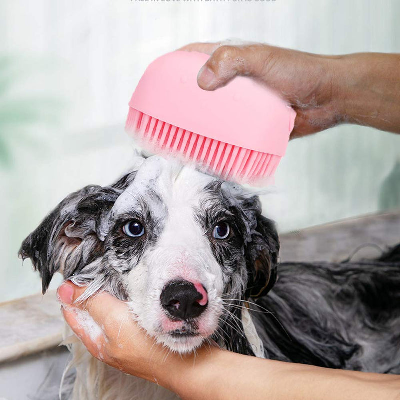 Pet shampoo massage brush