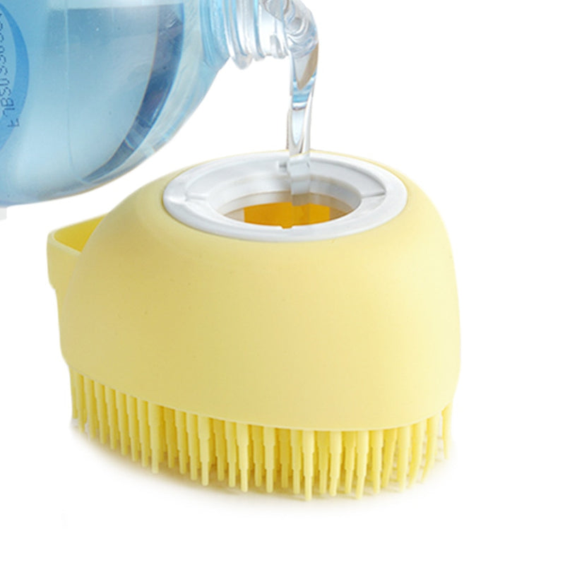 Pet shampoo massage brush