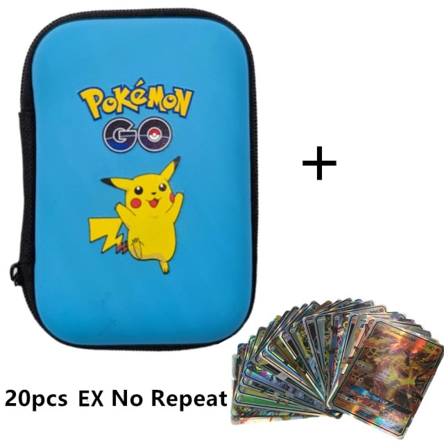 Pokemon Cards Covers Pouch Pikachu Album Book 50 Capacity Card Holder Album Hard Case Book Holder Game Card Earphone Box Gx MEGA