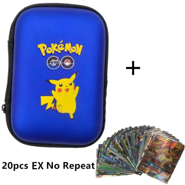 Pokemon Cards Covers Pouch Pikachu Album Book 50 Capacity Card Holder Album Hard Case Book Holder Game Card Earphone Box Gx MEGA