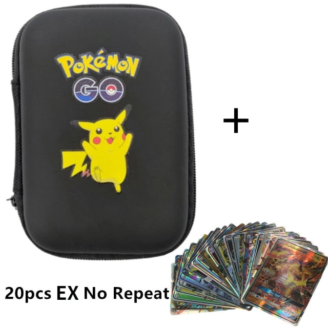 Pokemon Cards Covers Pouch Pikachu Album Book 50 Capacity Card Holder Album Hard Case Book Holder Game Card Earphone Box Gx MEGA