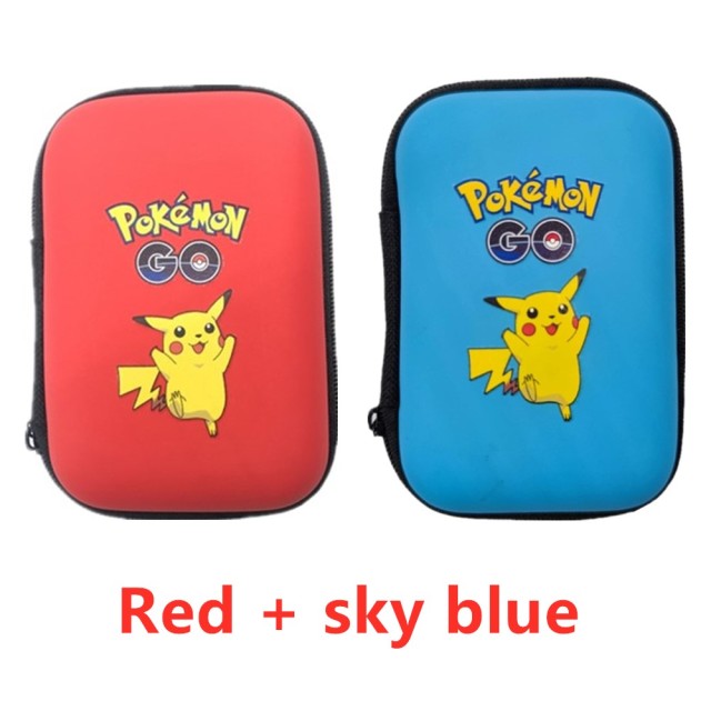 Pokemon Cards Covers Pouch Pikachu Album Book 50 Capacity Card Holder Album Hard Case Book Holder Game Card Earphone Box Gx MEGA