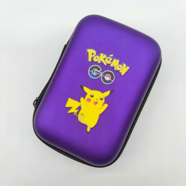 Pokemon Cards Covers Pouch Pikachu Album Book 50 Capacity Card Holder Album Hard Case Book Holder Game Card Earphone Box Gx MEGA