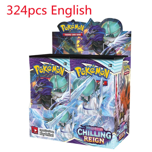 324Pcs/Box Pokemon Cards Newest GX EX Sword&amp;Shield Sun&amp;Moon English Trading Card Shining Game Versions 36 Pack Collection Toys