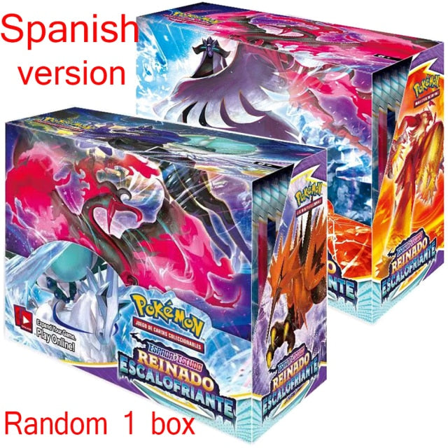 2021 Newest Pokemon Cards 360Pcs Spanish/French/English Pokemon TCG: Shining Fates Booster Box Trading Card Game Collection Toys