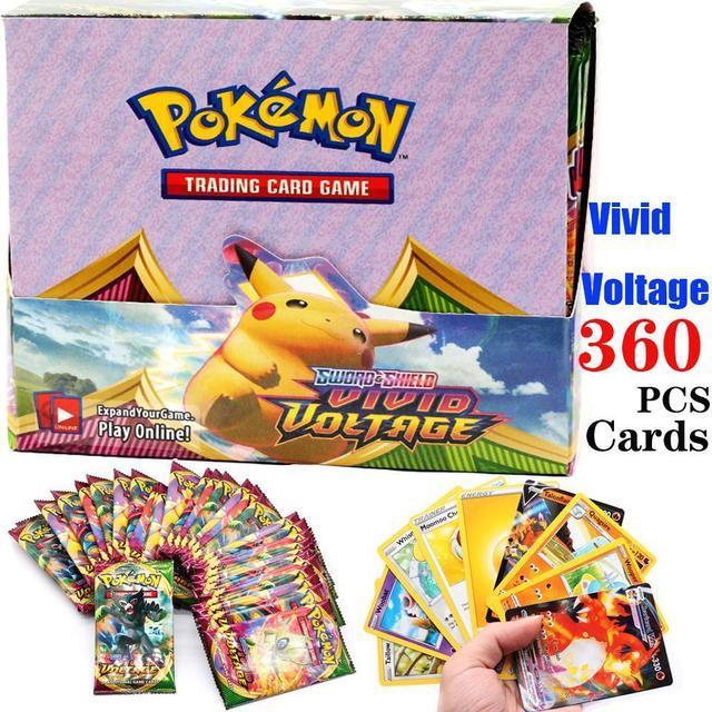 2021 Newest Pokemon Cards 360Pcs Spanish/French/English Pokemon TCG: Shining Fates Booster Box Trading Card Game Collection Toys