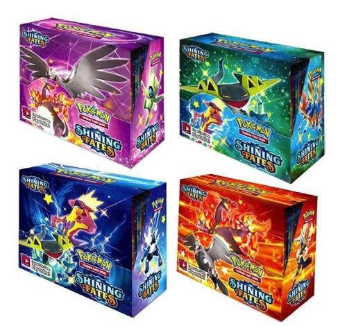 2021 Newest Pokemon Cards 360Pcs Spanish/French/English Pokemon TCG: Shining Fates Booster Box Trading Card Game Collection Toys