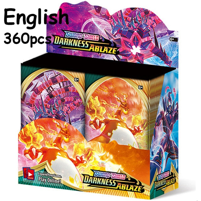 2021 NEW 360Pcs Pokemon TCG: Fusion Strike Shining Fates Booster Box Trading Card Game Collection Toys