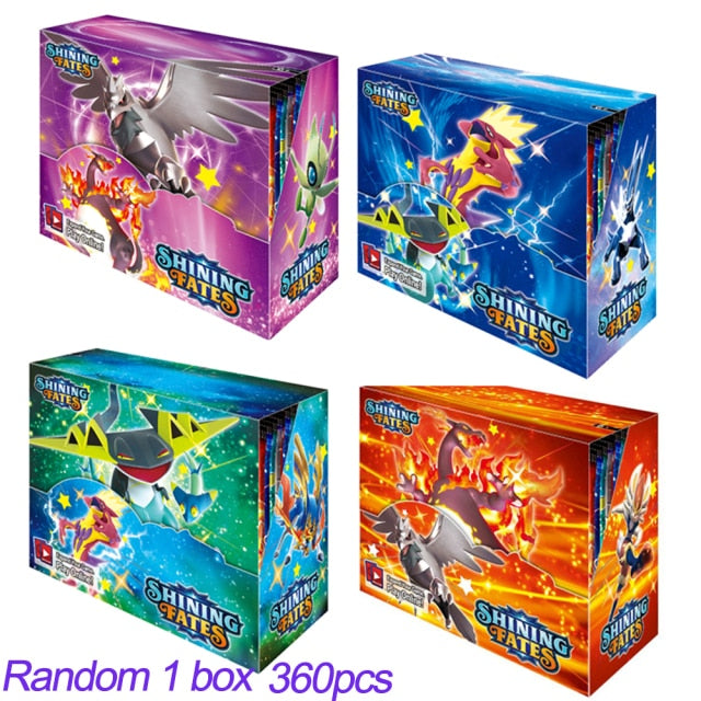 2021 NEW 360Pcs Pokemon TCG: Fusion Strike Shining Fates Booster Box Trading Card Game Collection Toys