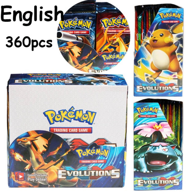 2021 NEW 360Pcs Pokemon TCG: Fusion Strike Shining Fates Booster Box Trading Card Game Collection Toys