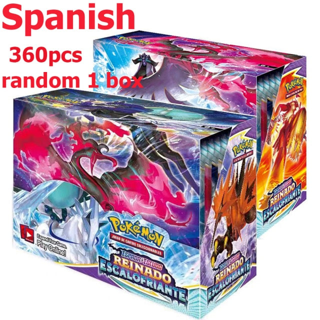 2021 NEW 360Pcs Pokemon TCG: Fusion Strike Shining Fates Booster Box Trading Card Game Collection Toys