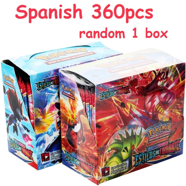 2021 NEW 360Pcs Pokemon TCG: Fusion Strike Shining Fates Booster Box Trading Card Game Collection Toys