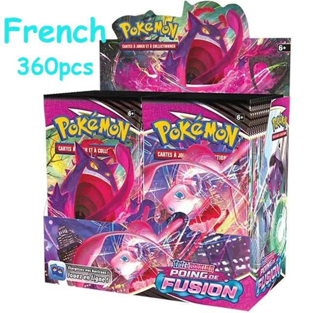 2021 NEW 360Pcs Pokemon TCG: Fusion Strike Shining Fates Booster Box Trading Card Game Collection Toys