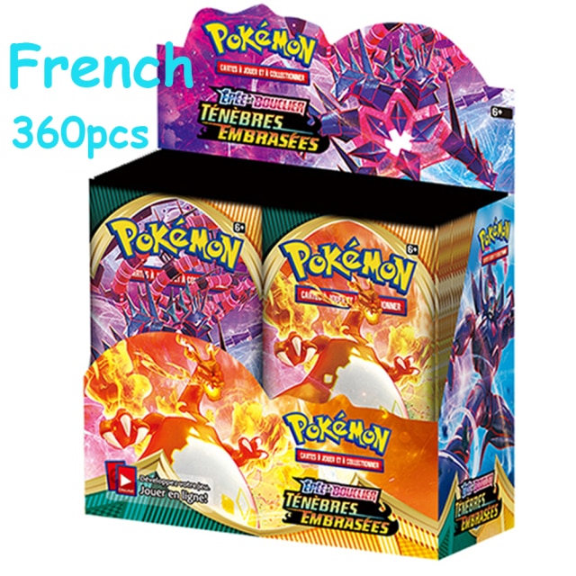 2021 NEW 360Pcs Pokemon TCG: Fusion Strike Shining Fates Booster Box Trading Card Game Collection Toys