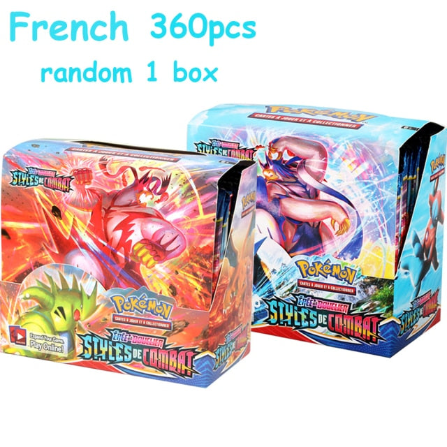 2021 NEW 360Pcs Pokemon TCG: Fusion Strike Shining Fates Booster Box Trading Card Game Collection Toys