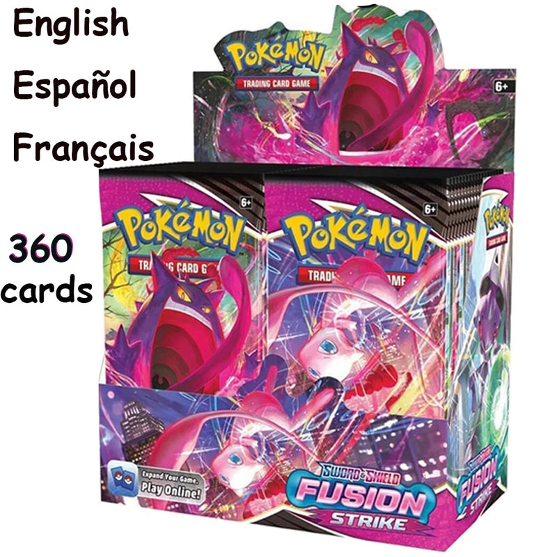 2022 NEW 360Pcs TCG: Sword &amp; Shield Fusion Strike Chilling Reign  Card Pokemon Cards Booster Display Box Collection Card