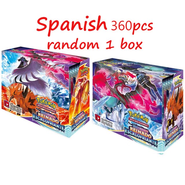 2022 NEW 360Pcs TCG: Sword &amp; Shield Fusion Strike Chilling Reign  Card Pokemon Cards Booster Display Box Collection Card