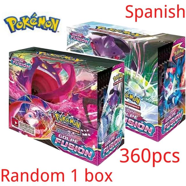 2021 Newest Pokemon Cards 360Pcs Spanish/French/English Pokemon TCG: Shining Fates Booster Box Trading Card Game Collection Toys