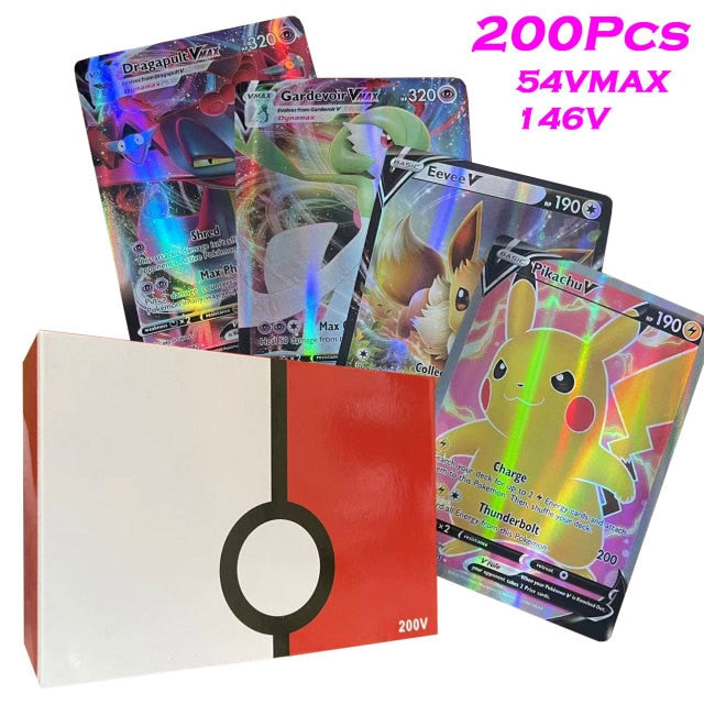 2022 New Pokemon Cards Holographic Board Game Vstar Vmax GX DIY Charizard Energy Trading Card Game English Version Kids Gift