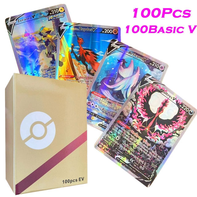 2022 New Pokemon Cards Holographic Board Game Vstar Vmax GX DIY Charizard Energy Trading Card Game English Version Kids Gift