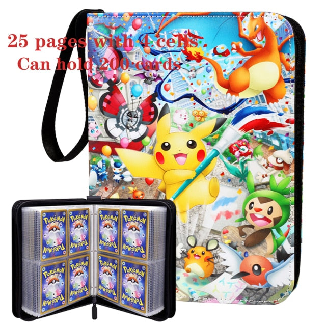 Pokemon Cards Album Book Cartoon Anime Game Card EX GX Collectors Folder Holder Top Loaded List Cool Toys Gift