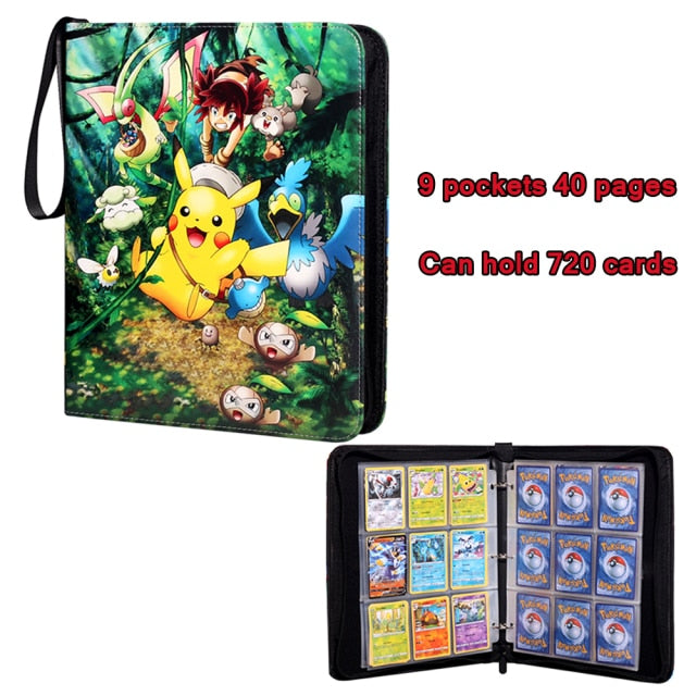 Pokemon Cards Album Book Cartoon Anime Game Card EX GX Collectors Folder Holder Top Loaded List Cool Toys Gift