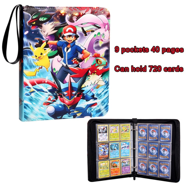 Pokemon Cards Album Book Cartoon Anime Game Card EX GX Collectors Folder Holder Top Loaded List Cool Toys Gift