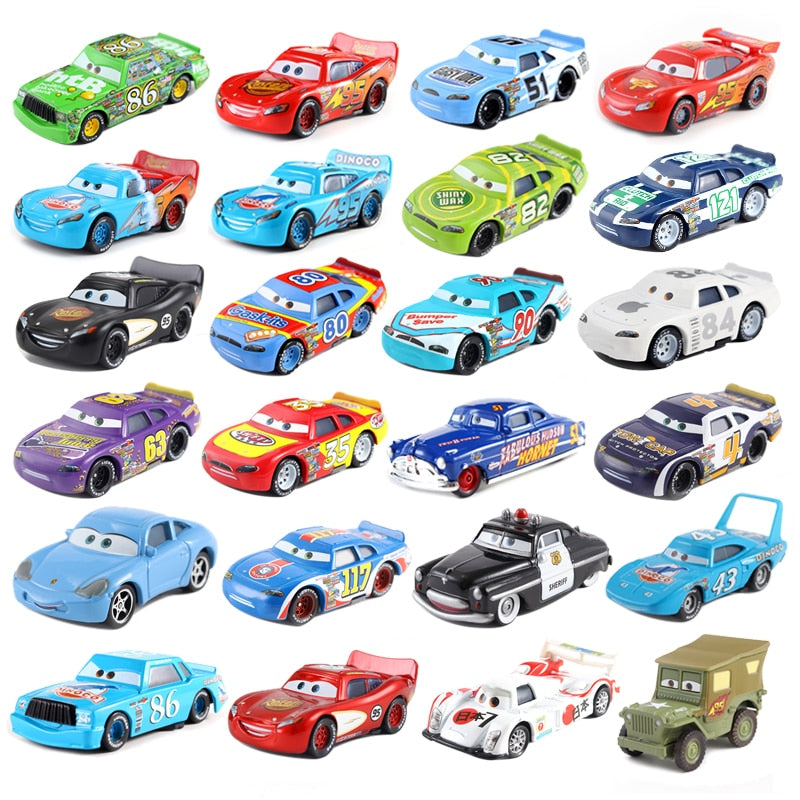 Cars Disney Pixar Cars 3 Cars 2 Mater Huston Jackson Storm Ramirez 1:55 Diecast Metal Alloy Boys Kids Toys Birthday Gift